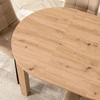Apvalus išskleidžiamas stalas 92–132 cm, Artisan ąžuolo spalvo