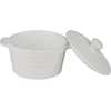 Alpina - Ceramic ovenproof dish with lid, round, 13x10 cm, 210 ml (baltas)