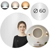 Apvalus LED vonios veidrodis, montuojamas ant sienos, 60 cm, 3 spalvų, jutiklinis jungiklis ModernHome