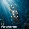 Atsparus vandeniui dėklas iPhone 17, mėlynas Crong Seal Cover