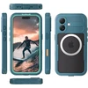 Atsparus vandeniui dėklas iPhone 17, mėlynas Crong Seal Cover