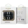 Guess GUAP2P4RPSK AirPods Pro 2 (2022/2023) dėklas juodos spalvos 4G Printed Stripes Charm