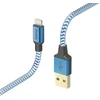 Hama Reflected USB-A - Lightning 1,5 m mėlyna
