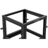 Lanberg Open Rack 9U 600x600-1100 reguliuojamas juoda