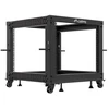Lanberg Open Rack 9U 600x600-1100 reguliuojamas juoda