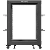 Lanberg Open Rack 15U 600x600-1100 reguliuojamas juoda