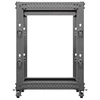Lanberg Open Rack 15U 600x600-1100 reguliuojamas juoda