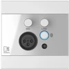 AUDAC WP225/W sieninis skydelis, XLR mikrofonas + 3,5 mm jungtis + „Bluetooth“, baltas