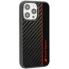 Audi Carbon Fiber Stripe Apple iPhone 14 Pro 6.1″ juodos spalvos kietas dėklas AUS-TPUPCIP14P-R8/D1-BK