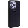 Audi GT Synthetic Leather Apple iPhone 15 Pro 6.1″ juodos spalvos kietas dėklas AU-TPUPCIP15P-GT/D2-BK