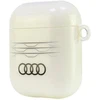 Audi IML dėklas su geometriniu raštu, skirtas AirPods 1 / 2 - Baltas