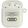 Audi IML dėklas su geometriniu raštu, skirtas AirPods 1 / 2 - Baltas