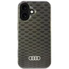 Audi IML Stitching Pattern MagSafe Apple iPhone 16 6.1″ juodos spalvos kietas dėklas AU-IMLMIP16-Q5/D3-BK