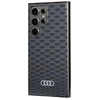 Audi IML Stitching Pattern MagSafe Dėklas S24 Ultra S928 juodos spalvos Hardcase AU-IMLMS24U-Q5/D3-BK