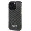 Audi IML Stitching Pattern MagSafe Apple iPhone 16 Pro 6.3″ juodos spalvos kietas dėklas AU-IMLMIP16P-Q5/D3-BK