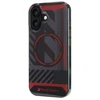Audi IML Sport MagSafe Apple iPhone 16 6.1″ juodos spalvos kietas dėklas AUS-IMLMIP16-RSQ/D2-BK