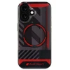 Audi IML Sport MagSafe Apple iPhone 16 6.1″ juodos spalvos kietas dėklas AUS-IMLMIP16-RSQ/D2-BK