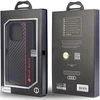 Audi Carbon Fiber Stripe Apple iPhone 13 Pro / 13 6.1″ juodos spalvos kietas dėklas AUS-TPUPCIP13 P-R8/D1-BK