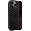 Audi Carbon Fiber Stripe Apple iPhone 13 Pro / 13 6.1″ juodos spalvos kietas dėklas AUS-TPUPCIP13 P-R8/D1-BK