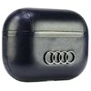Apple AirPods Pro 2 Audi Leather Big Logo Cover (AU-APP2-GT/D3-BK) dėklas ausinėms juodos spalvos