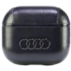 Audi Leather Big Logo AirPods 3 dėklas juodos spalvos AU-AP3-GT/D3-BK
