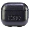 Apple AirPods 3 Audi Leather Big Logo Cover (AU-AP3-GT/D3-BK) dėklas ausinėms juodos spalvos