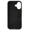 Audi Silicone Dėklas Apple iPhone 16 6.1″ juodos spalvos kietas dėklas AU-LSRIP16-Q3/D1-BK