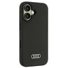 Audi Silicone Dėklas Apple iPhone 16 6.1″ juodos spalvos kietas dėklas AU-LSRIP16-Q3/D1-BK