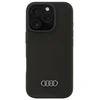 Apple iPhone 16 Pro Audi Silicone (AU-LSRIP16P-Q3/D1-BK) dėklas telefonui juodos spalvos