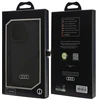 Audi Silicone Dėklas Apple iPhone 16 Pro 6.3″ juodos spalvos kietas dėklas AU-LSRIP16P-Q3/D1-BK