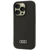 Audi Silicone Dėklas Apple iPhone 16 Pro 6.3″ juodos spalvos kietas dėklas AU-LSRIP16P-Q3/D1-BK