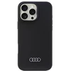 Audi Silicone Dėklas Apple iPhone 16 Pro Max 6.9″ juodos spalvos kietas dėklas AU-LSRIP16PM-Q3/D1-BK