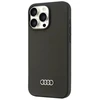 Audi Silicone Dėklas Apple iPhone 16 Pro Max 6.9″ juodos spalvos kietas dėklas AU-LSRIP16PM-Q3/D1-BK