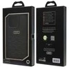 Audi sintetinės odos dėklas iPhone 16 Pro (6.3 ) juodas