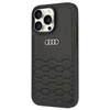 Audi Synthetic Leather Apple iPhone 16 Pro Max 6.9″ juodos spalvos kietas dėklas AU-TPUPCIP16PM-GT/D2-BK
