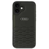 Audi Synthetic Leather Apple iPhone 16 Plus 6.7″ juodos spalvos kietas dėklas AU-TPUPCIP16M-GT/D2-BK