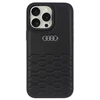 Audi Synthetic Leather Apple iPhone 16 Pro Max 6.9″ juodos spalvos kietas dėklas AU-TPUPCIP16PM-GT/D2-BK