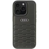 Audi Synthetic Leather Apple iPhone 16 Pro 6.3″ juodos spalvos kietas dėklas AU-TPUPCIP16P-GT/D2-BK