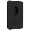 Dėklas Audi Synthetic Leather Wallet Card Slot juodos spalvos MagSafe AU-MSCH-Q3/D1-BK