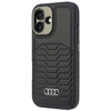 Audi Synthetic Leather MagSafe Apple iPhone 16 Plus 6.7″ juodos spalvos kietas dėklas AU-TPUPCMIP16M-GT/D3-BK