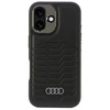 Audi Synthetic Leather MagSafe Apple iPhone 16 Plus 6.7″ juodos spalvos kietas dėklas AU-TPUPCMIP16M-GT/D3-BK