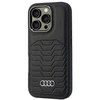 Audi Synthetic Leather MagSafe Apple iPhone 16 Pro 6.3″ juodos spalvos kietas dėklas AU-TPUPCMIP16P-GT/D3-BK