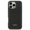 Audi Synthetic Leather MagSafe Apple iPhone 16 Pro Max 6.9″ juodos spalvos kietas dėklas AU-TPUPCMIP16PM-GT/D3-BK
