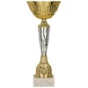 Auksinė ir sidabrinė metalinė taurė