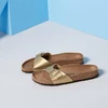 Auksinės Birkenstock Madrid Birko-Flor moteriškos basutės (1016106)