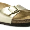 Auksinės Birkenstock Madrid Birko-Flor moteriškos basutės (1016106)
