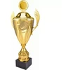 Auksinio metalo puodelis su dangteliu 4126/CP