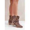 auliniai batai su kulnu Brown Zazoo 3444/2