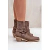 auliniai batai su kulnu Brown Zazoo 3444/2