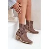 auliniai batai su kulnu Brown Zazoo 3444/2